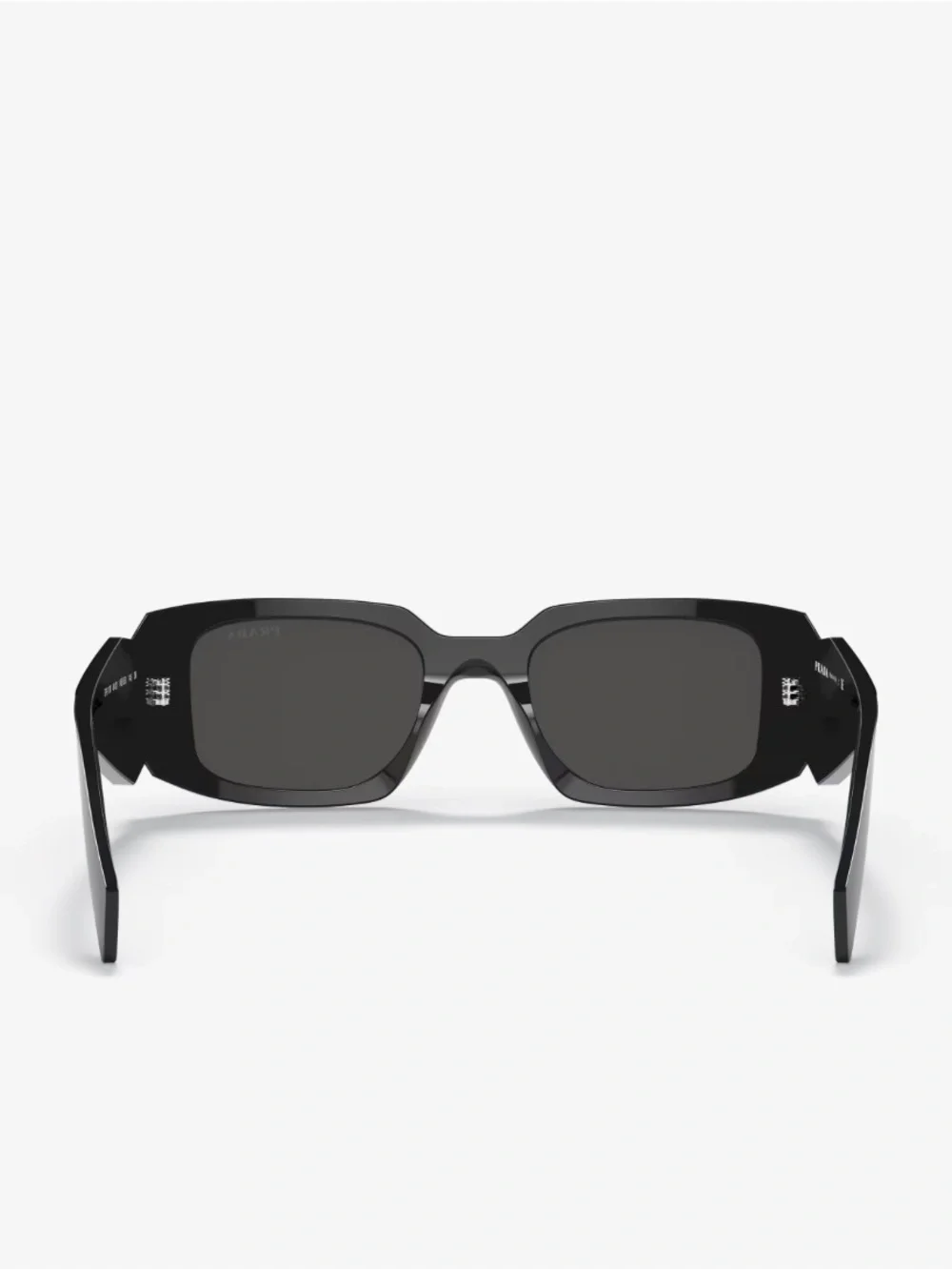 Prada Black Angular Acetate Sunglasses - Prada